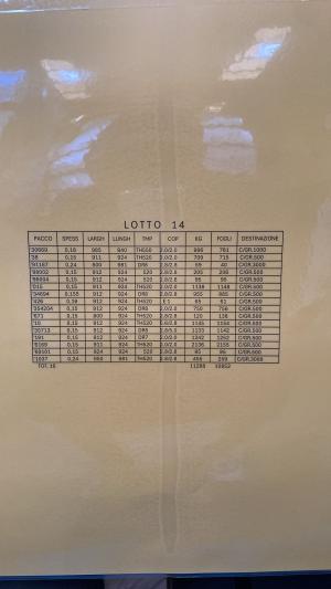 LOTTO 14 BANDA STAGNATA MATERIALE DI SCARTO (Liquidazione Giudiziale CCI)